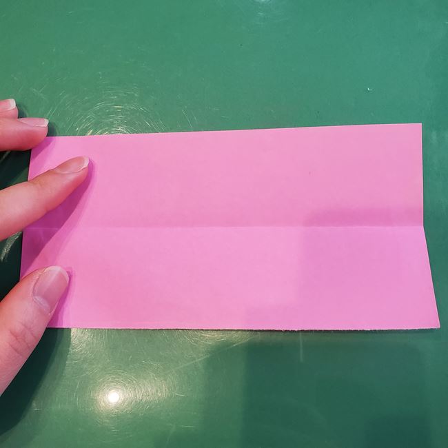 折り紙でひな祭りの桃の花を簡単につくる折り方作り方①切り方(3)