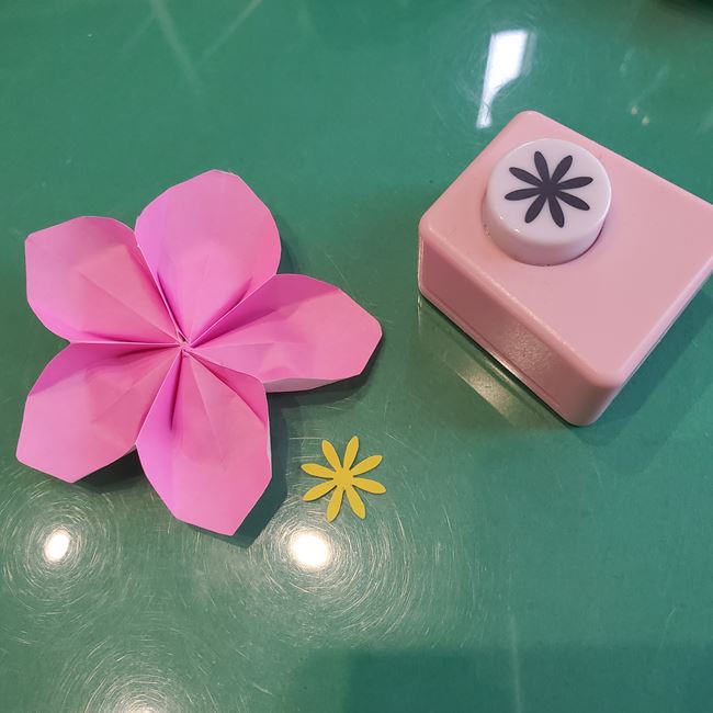 折り紙でひな祭りの桃の花を簡単につくる折り方作り方②折り方(26)