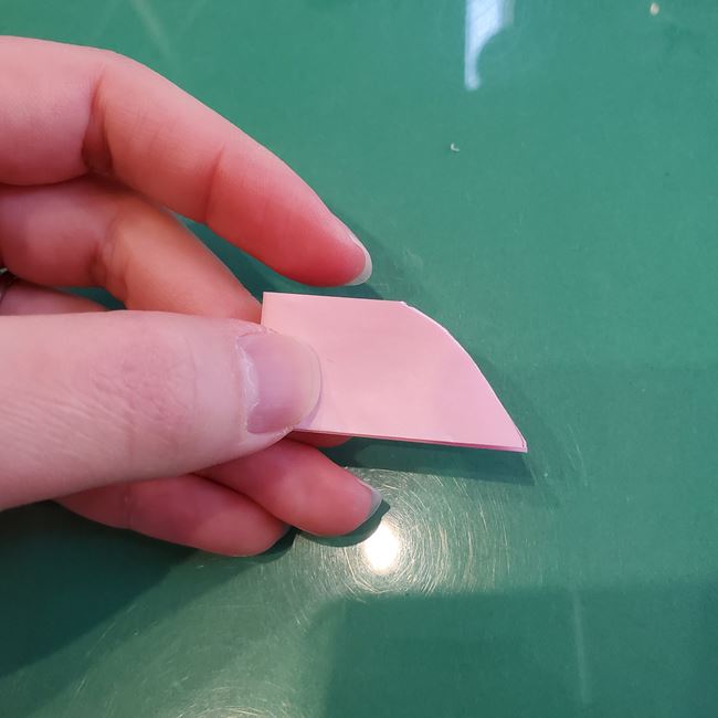 折り紙でひな祭りの桃の花を簡単につくる折り方作り方②折り方(8)