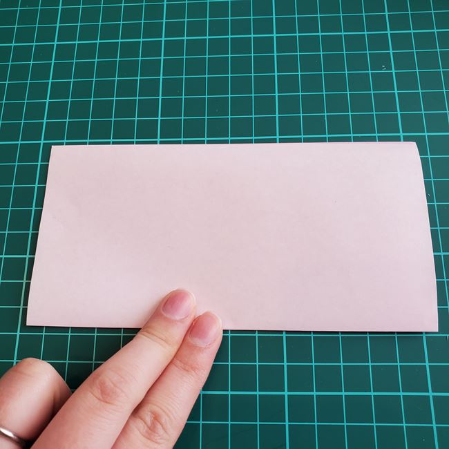 桃の花の折り紙 切り絵の折り方切り方(2)