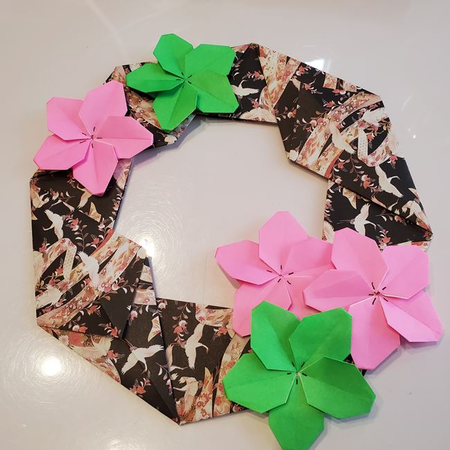 桃の花の折り紙の作り方は難しいから上級者向き！かわいいリアルな仕上がり