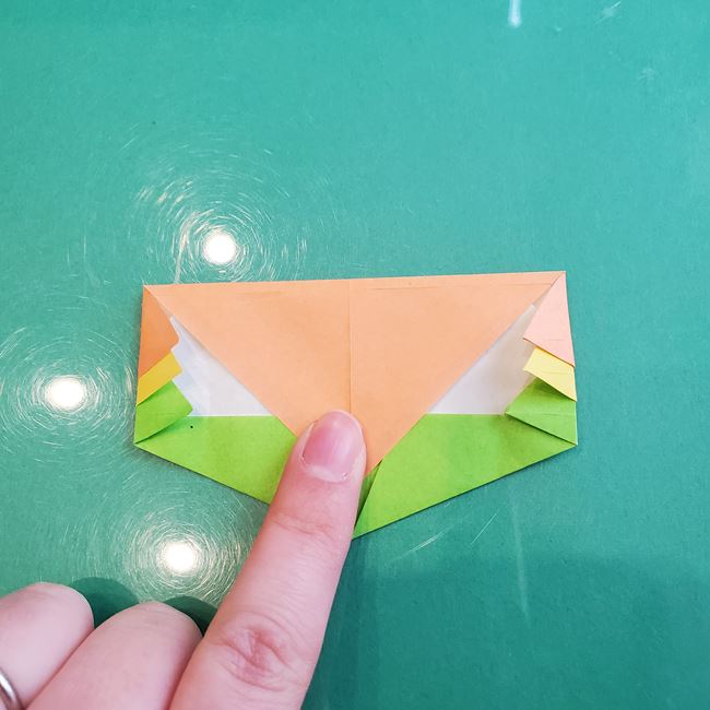 菱餅の折り紙の作り方折り方①おもち(17)