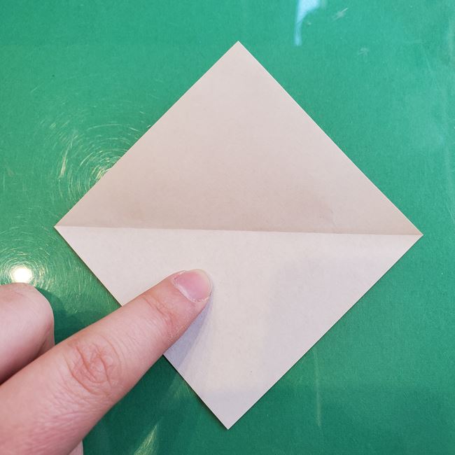 菱餅の折り紙の作り方折り方①おもち(3)