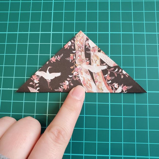 お雛様の箸置きの折り紙 折り方作り方(2)