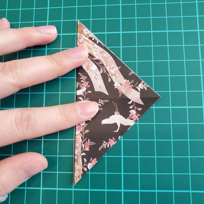 お雛様の箸置きの折り紙 折り方作り方(4)
