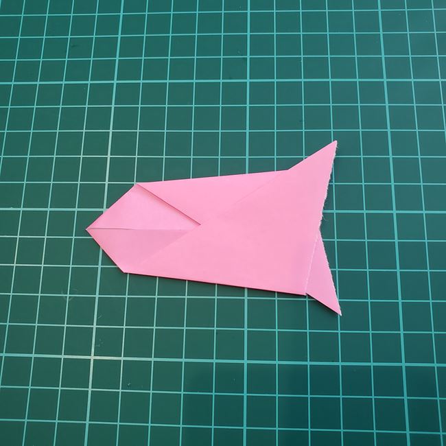 デイサービスにこいのぼりの折り紙製作 折り方作り方①鯉のぼり(4)