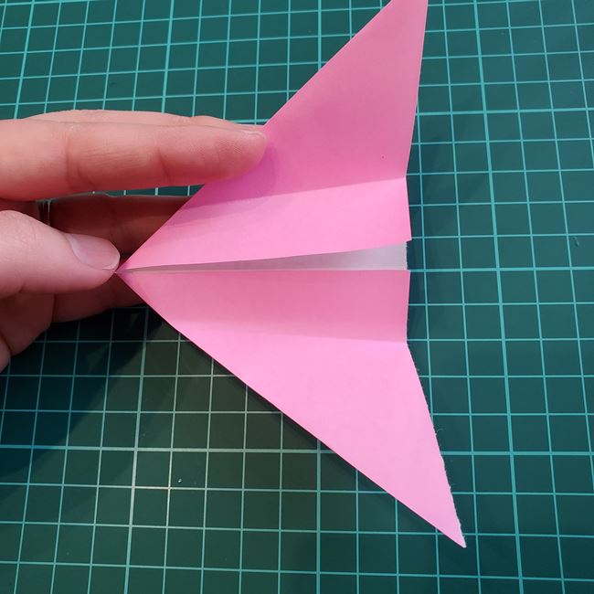 デイサービスにこいのぼりの折り紙製作 折り方作り方①鯉のぼり(5)