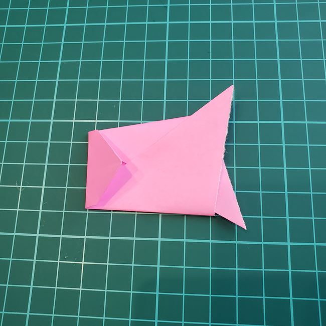 デイサービスにこいのぼりの折り紙製作 折り方作り方①鯉のぼり(6)