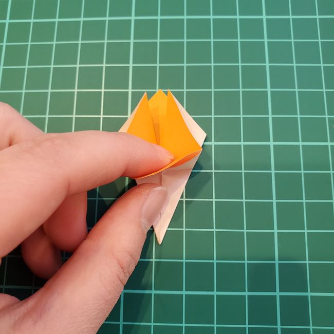 ポピーの折り紙 折り方作り方(15)