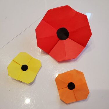 ポピーの折り紙 簡単な花の折り方作り方｜子どもとかわいい春のお花を手作り★