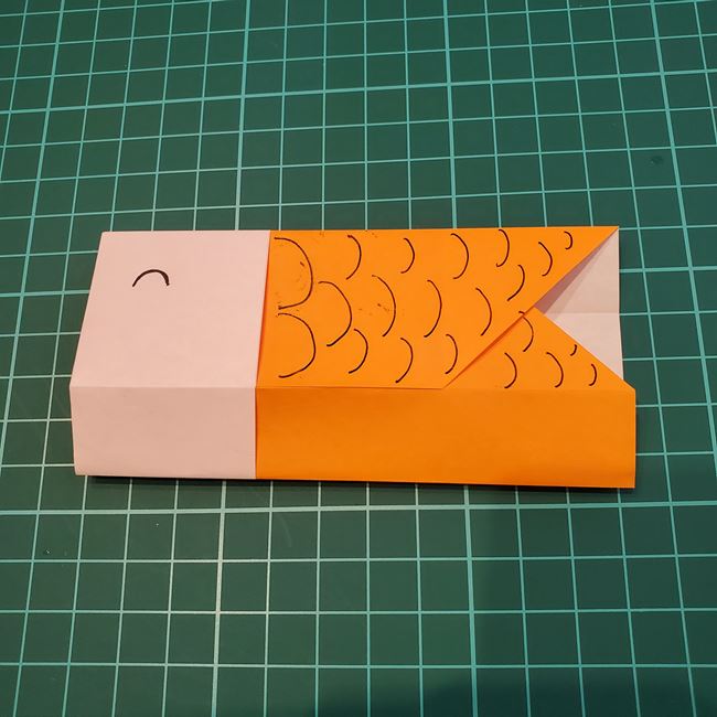 折り紙で鯉のぼりの箱をつくる折り方作り方①ケース(16)
