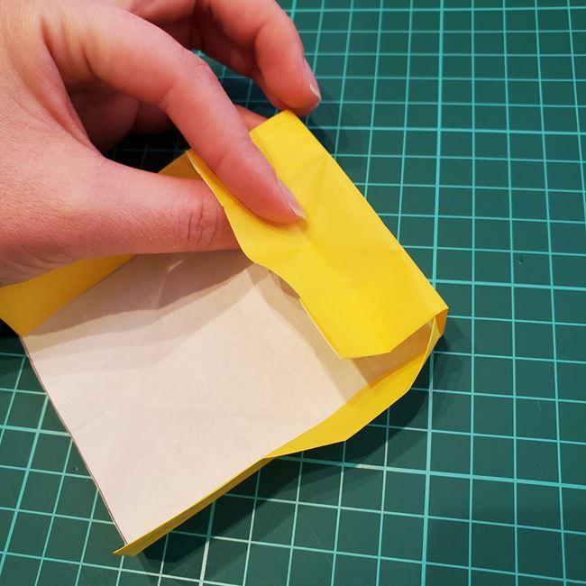 折り紙で鯉のぼりの箱をつくる折り方作り方②箱(19)