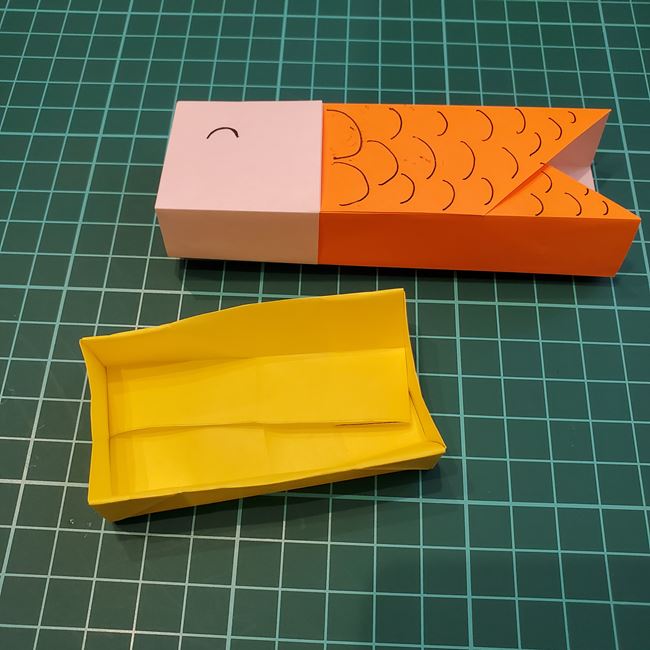 折り紙で鯉のぼりの箱をつくる折り方作り方②箱(23)