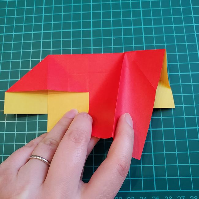 折り紙のかぶと 上級者向けの折り方作り方①前半(15)