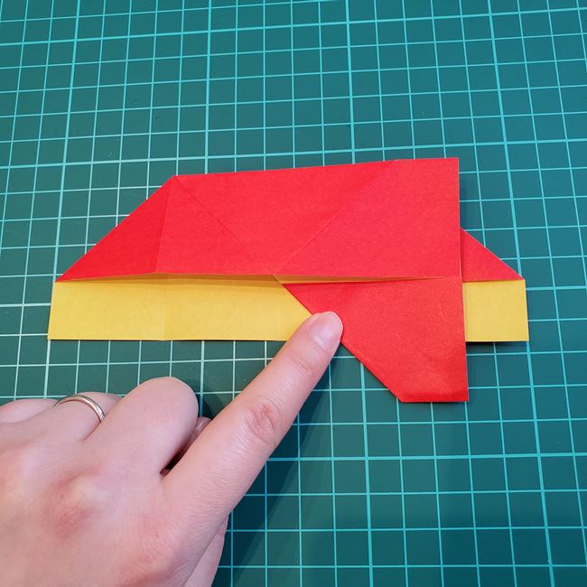 折り紙のかぶと 上級者向けの折り方作り方①前半(22)