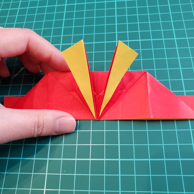 折り紙のかぶと 上級者向けの折り方作り方②後半(12)