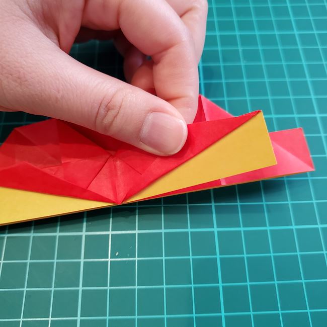折り紙のかぶと 上級者向けの折り方作り方②後半(8)