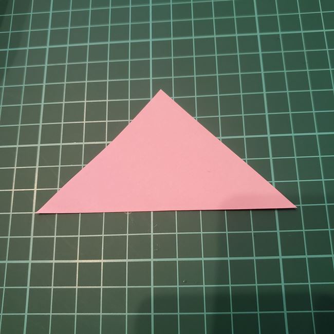 折り紙のしおり 犬の折り方作り方①顔(2)
