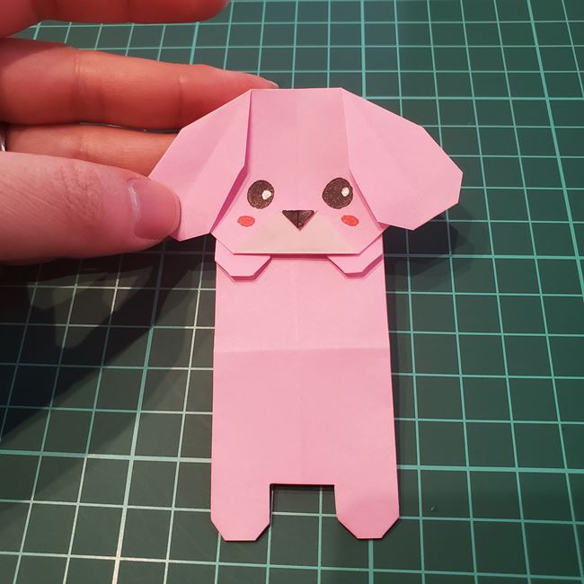 折り紙のしおり 犬の折り方作り方②体(18)