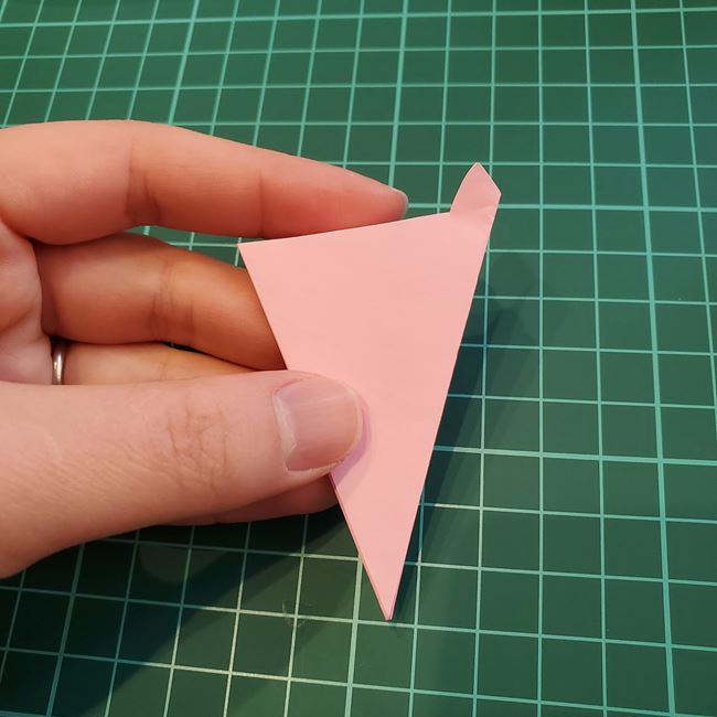 折り紙のポチ袋 桜の花の作り方折り方①切り方(18)