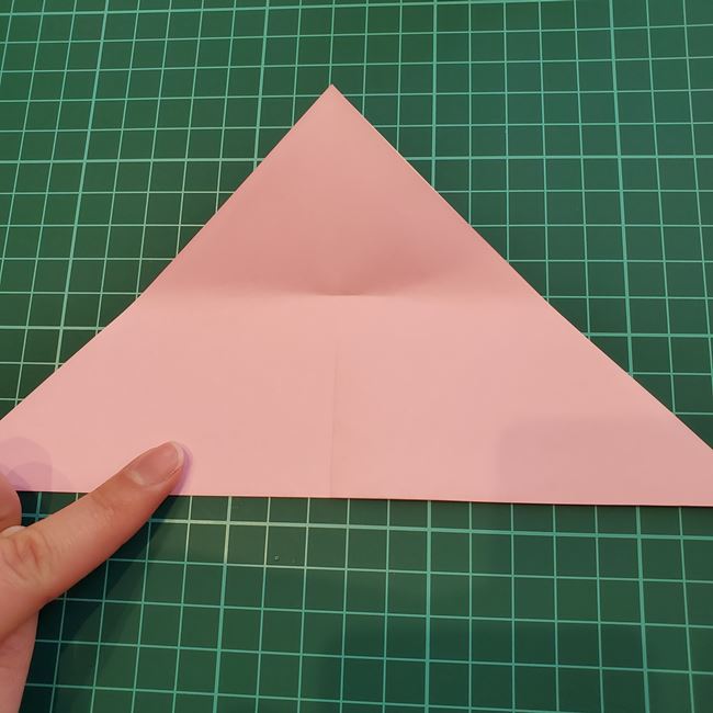 折り紙のポチ袋 桜の花の作り方折り方①切り方(6)