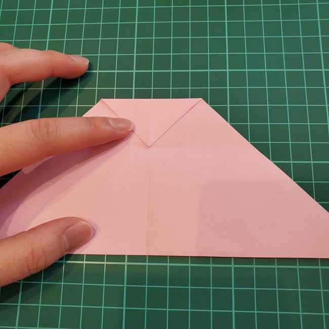 折り紙のポチ袋 桜の花の作り方折り方①切り方(7)