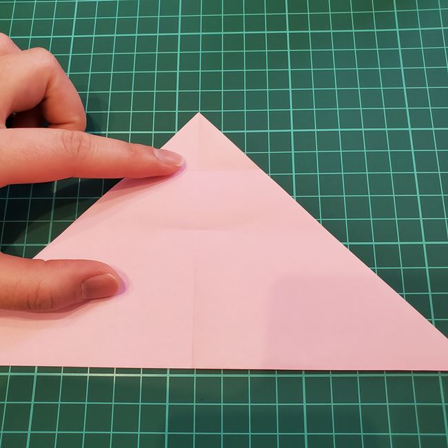 折り紙のポチ袋 桜の花の作り方折り方①切り方(8)