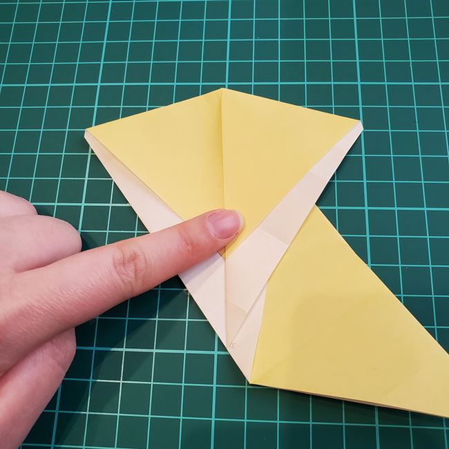 折り紙のメッセージカード 犬の折り方作り方①基本(21)