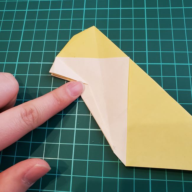 折り紙のメッセージカード 犬の折り方作り方②調整(10)