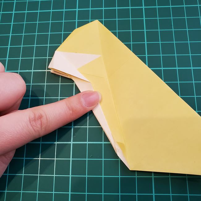折り紙のメッセージカード 犬の折り方作り方②調整(12)