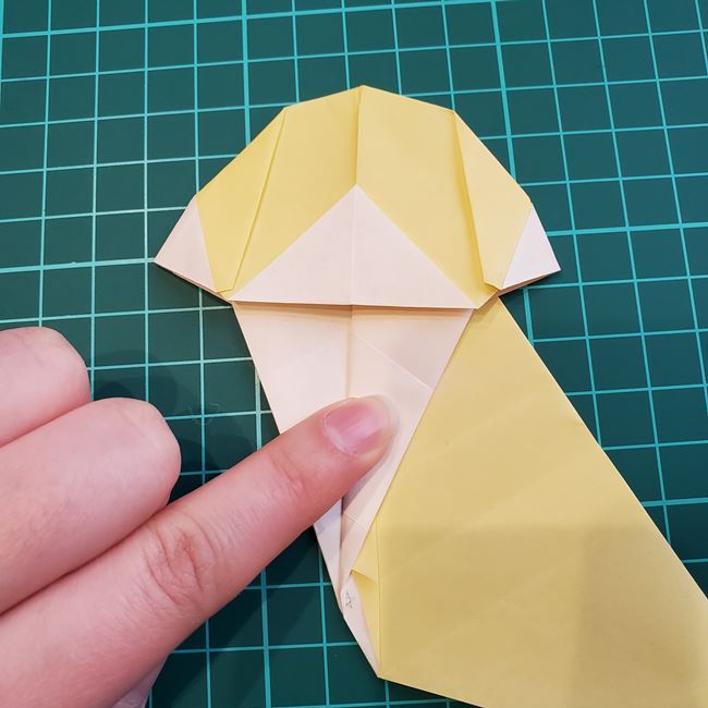 折り紙のメッセージカード 犬の折り方作り方②調整(14)