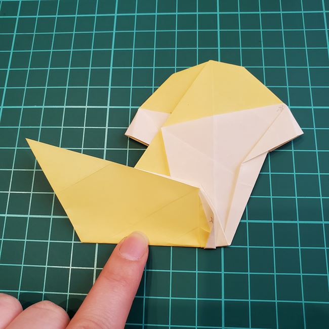 折り紙のメッセージカード 犬の折り方作り方②調整(18)