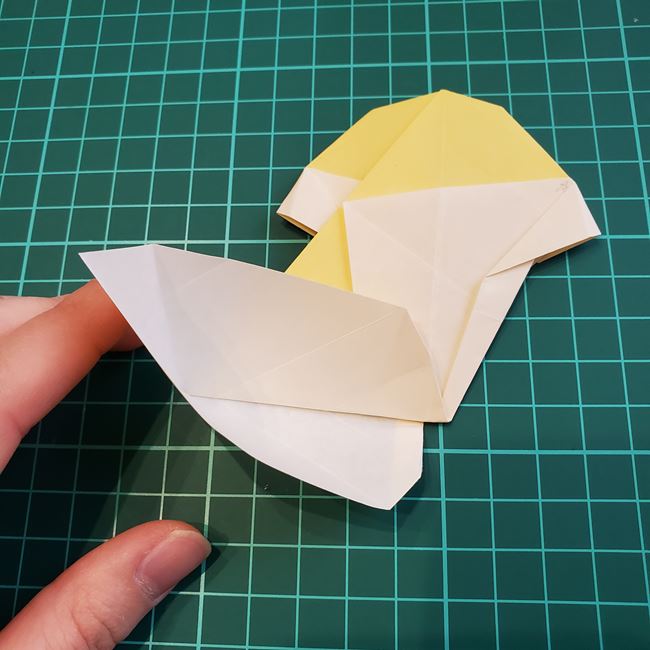 折り紙のメッセージカード 犬の折り方作り方②調整(19)