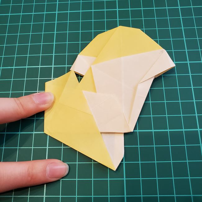 折り紙のメッセージカード 犬の折り方作り方②調整(20)