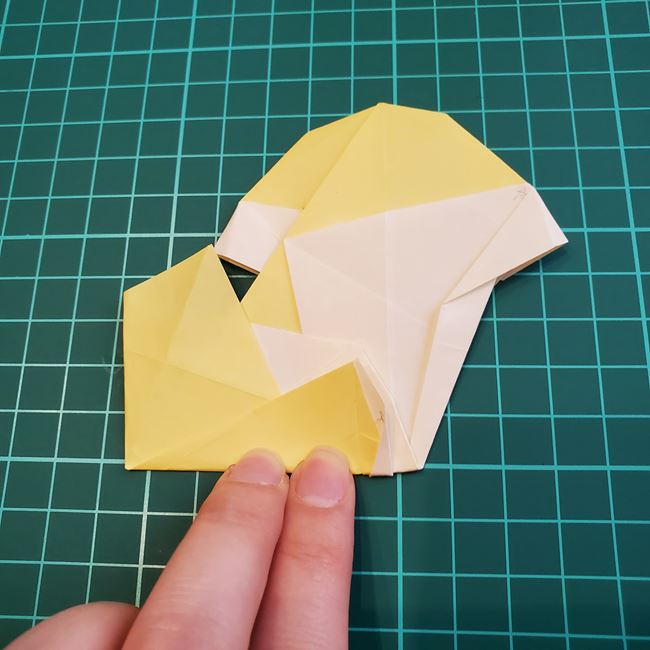 折り紙のメッセージカード 犬の折り方作り方②調整(21)