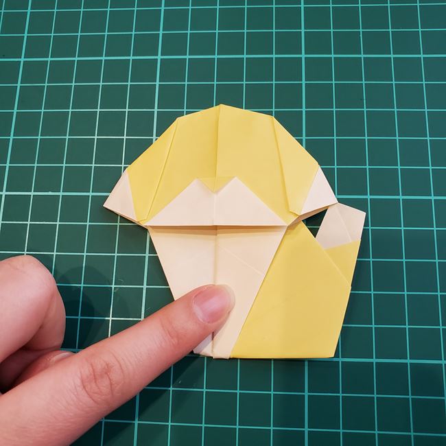 折り紙のメッセージカード 犬の折り方作り方②調整(23)