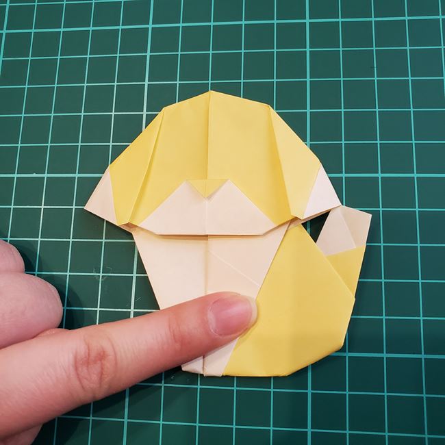 折り紙のメッセージカード 犬の折り方作り方②調整(26)