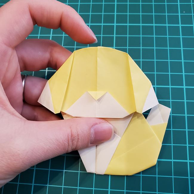 折り紙のメッセージカード 犬の折り方作り方②調整(27)