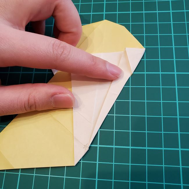折り紙のメッセージカード 犬の折り方作り方②調整(3)