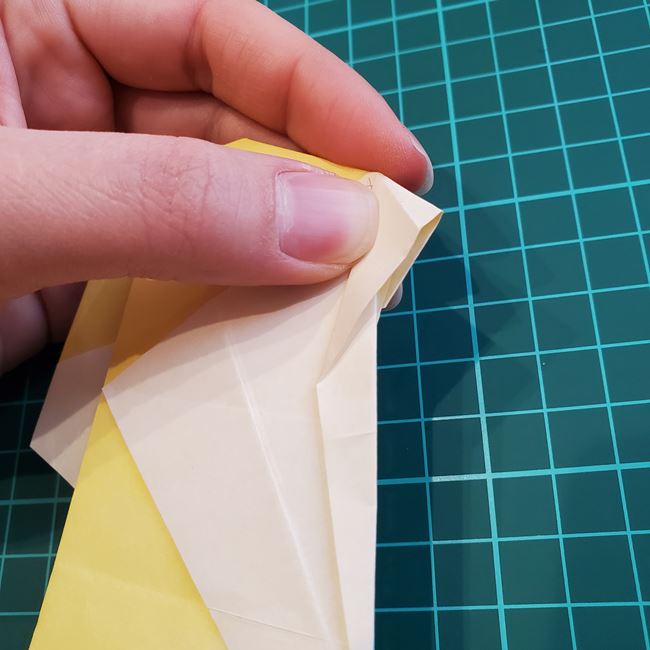 折り紙のメッセージカード 犬の折り方作り方②調整(5)