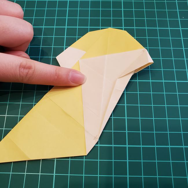 折り紙のメッセージカード 犬の折り方作り方②調整(6)