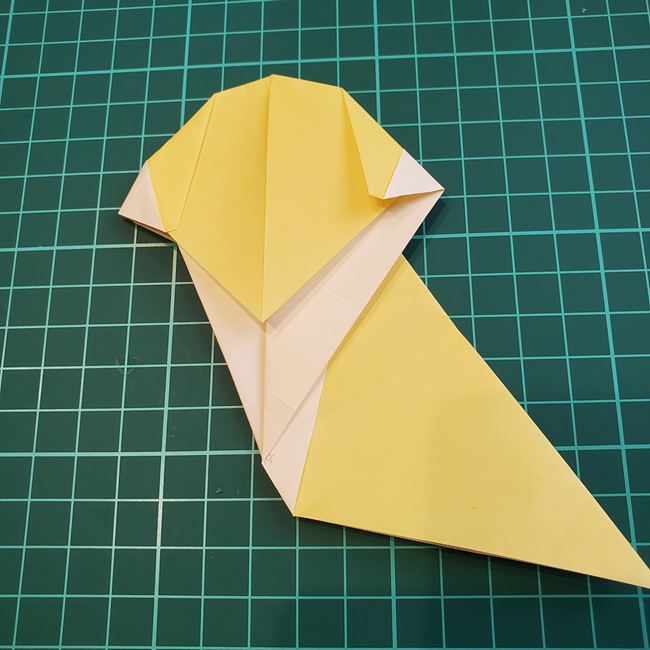 折り紙のメッセージカード 犬の折り方作り方②調整(7)