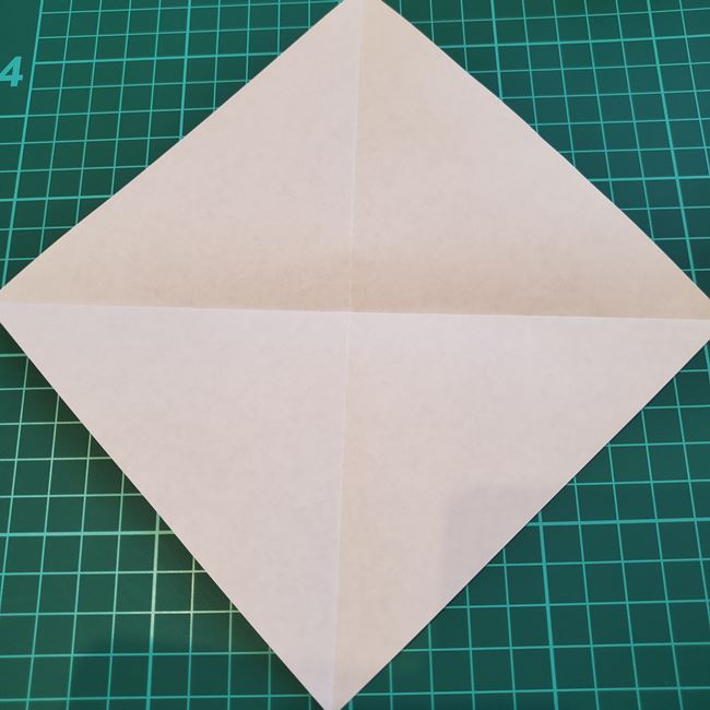 柏餅の折り紙 簡単な折り方作り方②おもち(2)