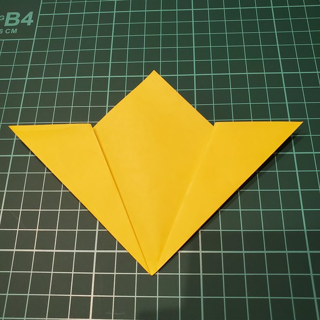 桃の花の折り紙 くす玉の折り方作り方①折り方(4)