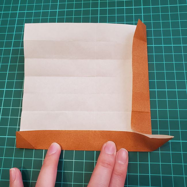 桜の木の折り紙 簡単な折り方作り方①木(14)