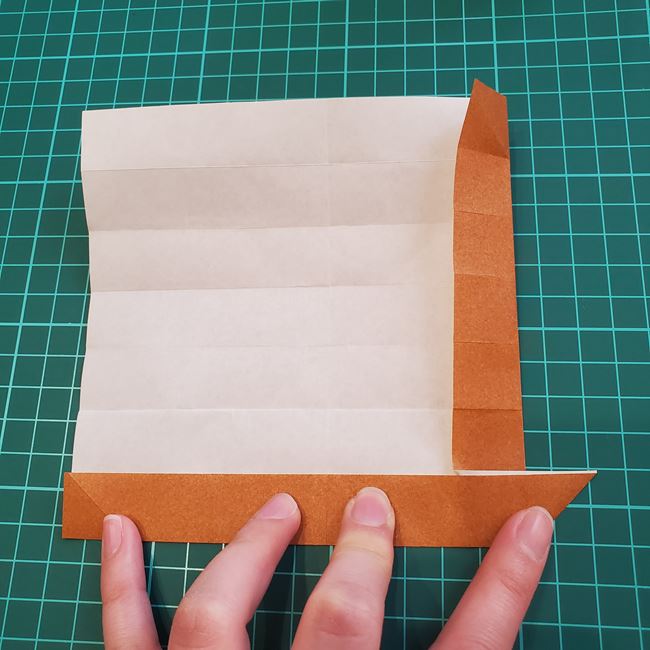 桜の木の折り紙 簡単な折り方作り方①木(15)