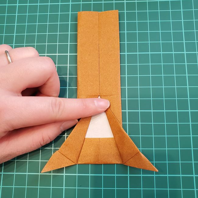 桜の木の折り紙 簡単な折り方作り方①木(18)