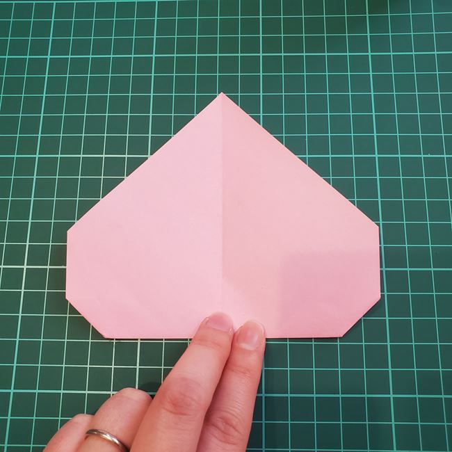 桜の木の折り紙 簡単な折り方作り方②花(10)