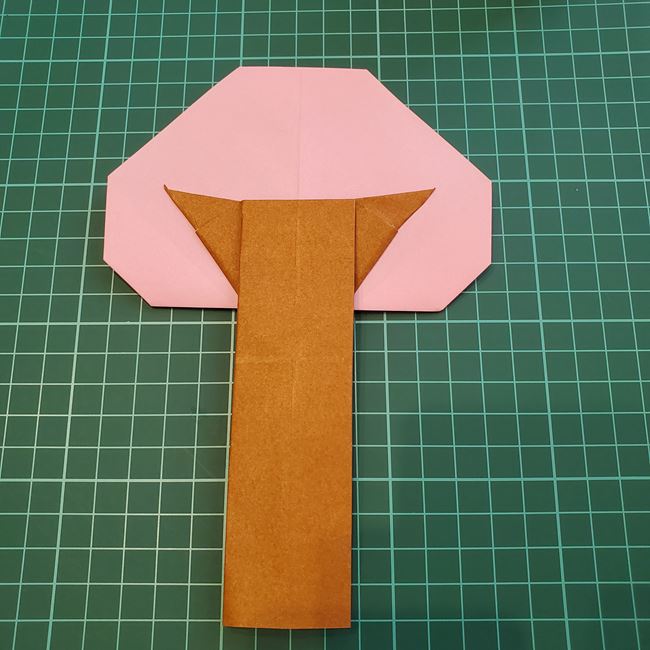桜の木の折り紙 簡単な折り方作り方②花(13)