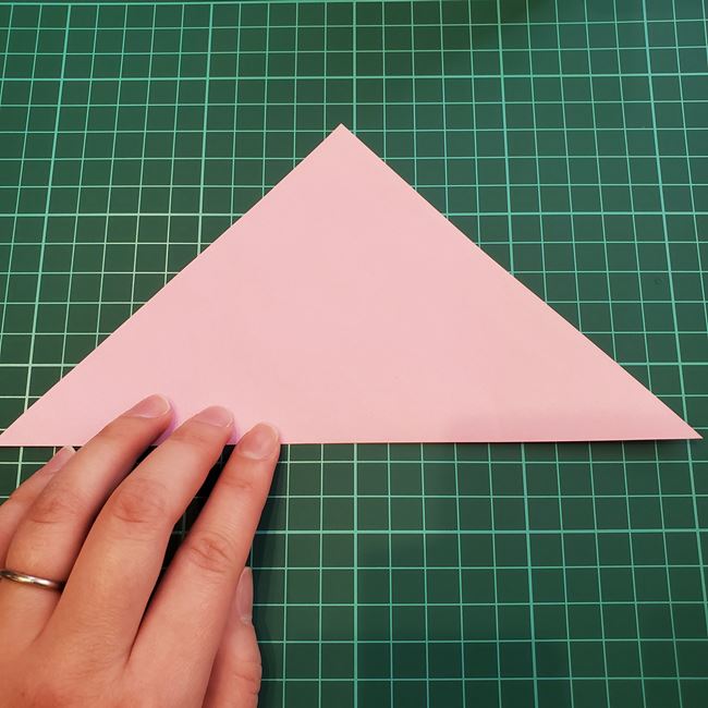 桜の木の折り紙 簡単な折り方作り方②花(2)